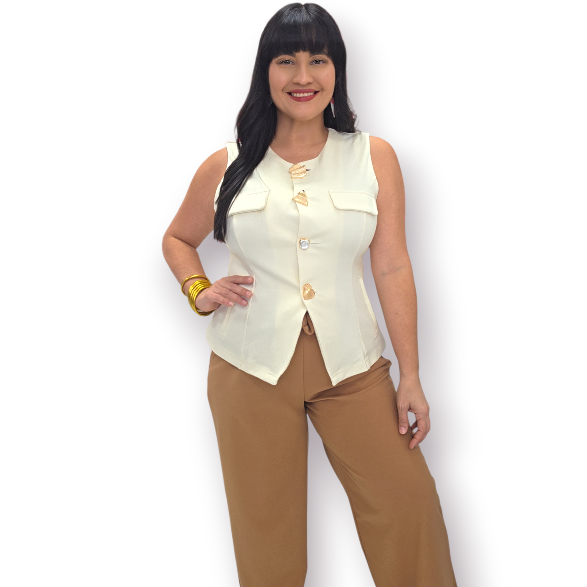 Cream Blouse