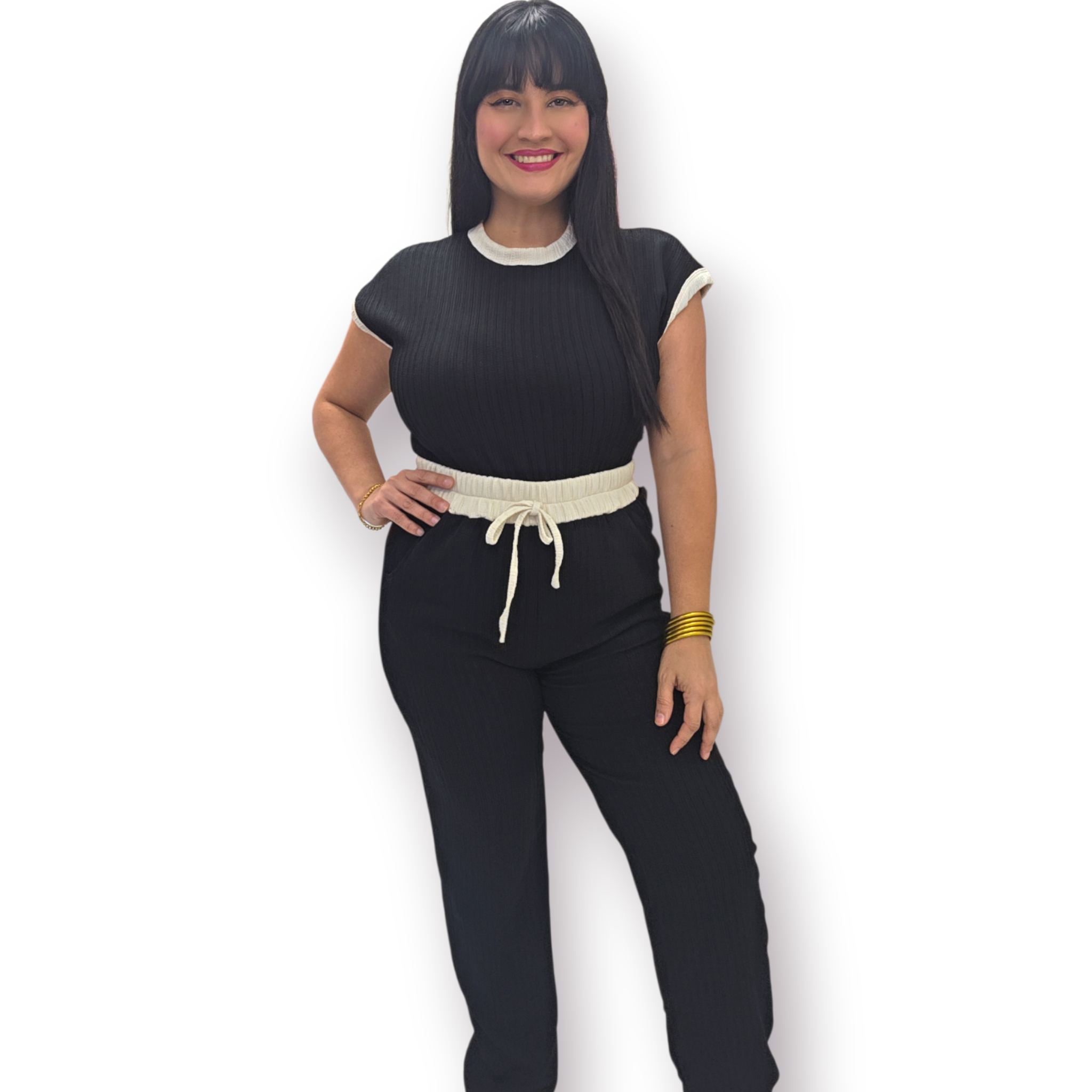 Black & Beige Set