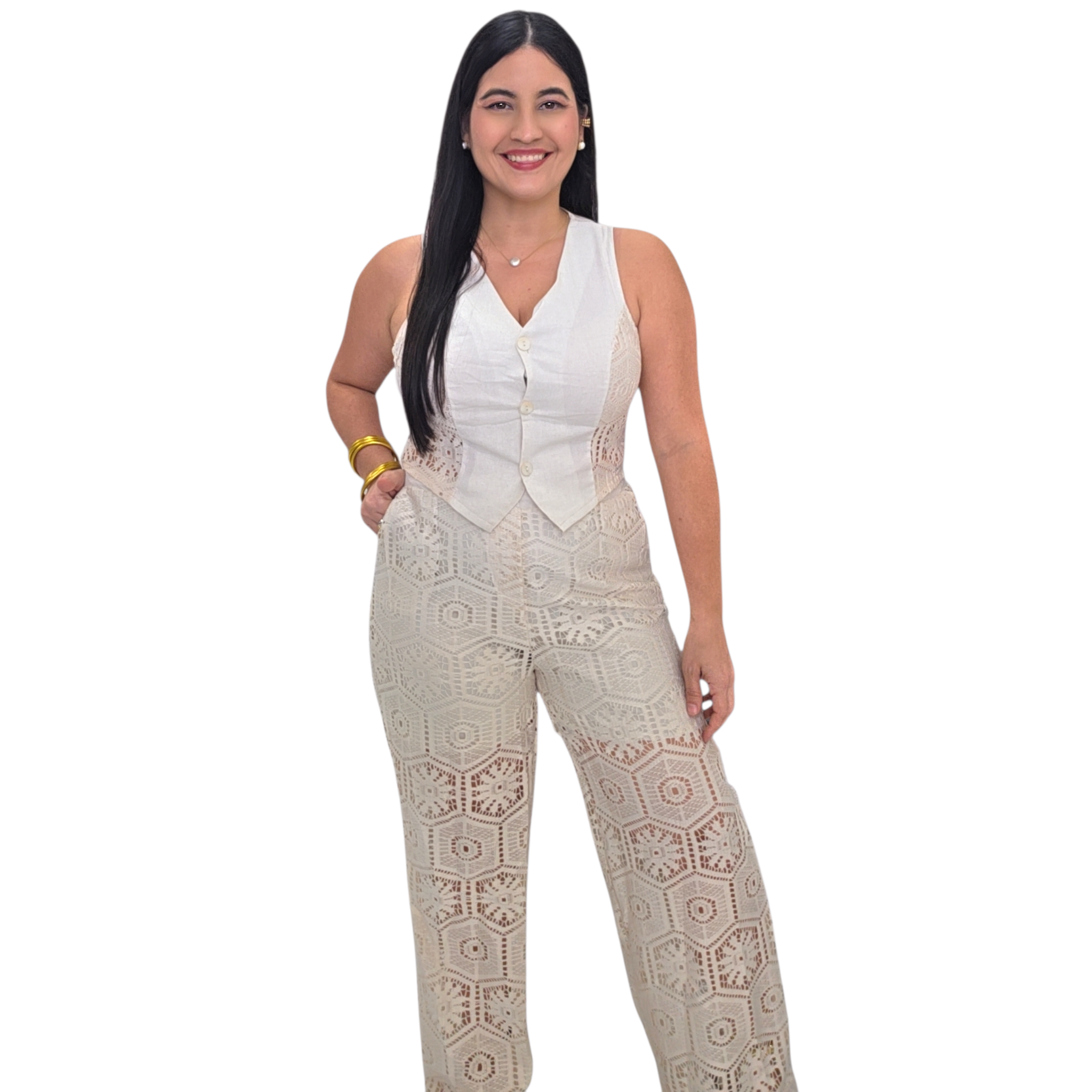 Vest Crochet Set