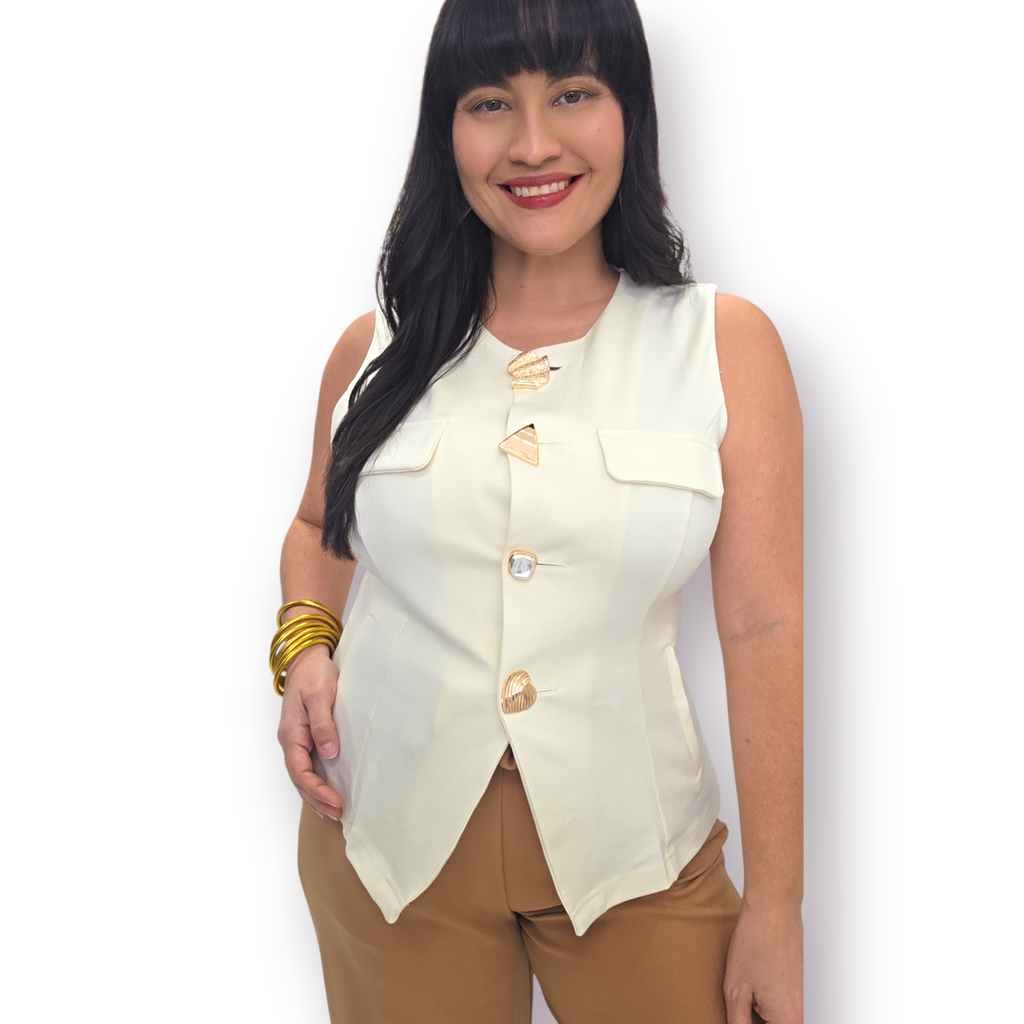 Cream Blouse