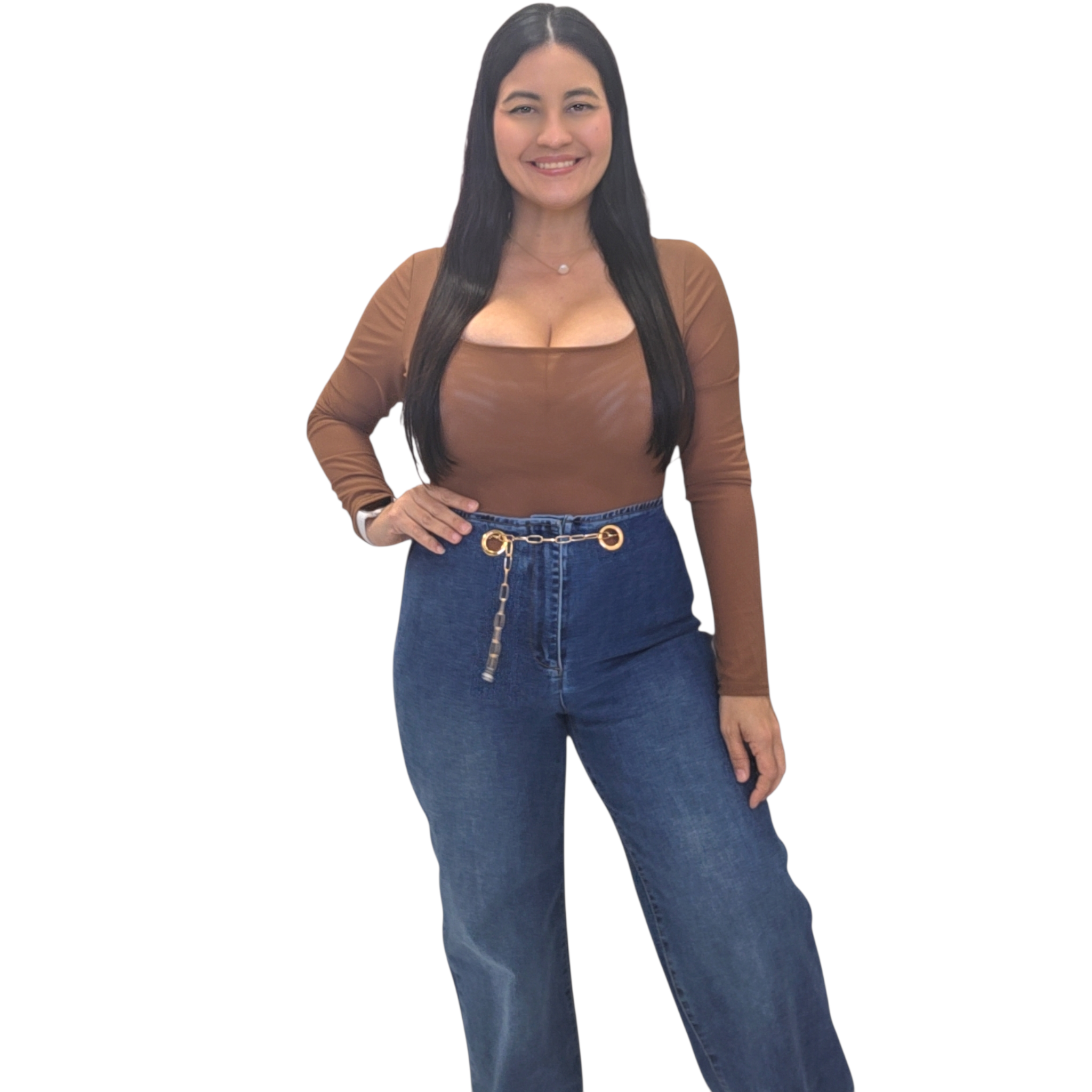 Jeans with belt
