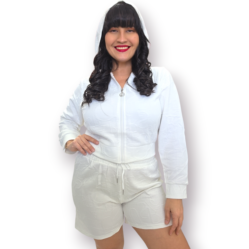 Hoodie White set