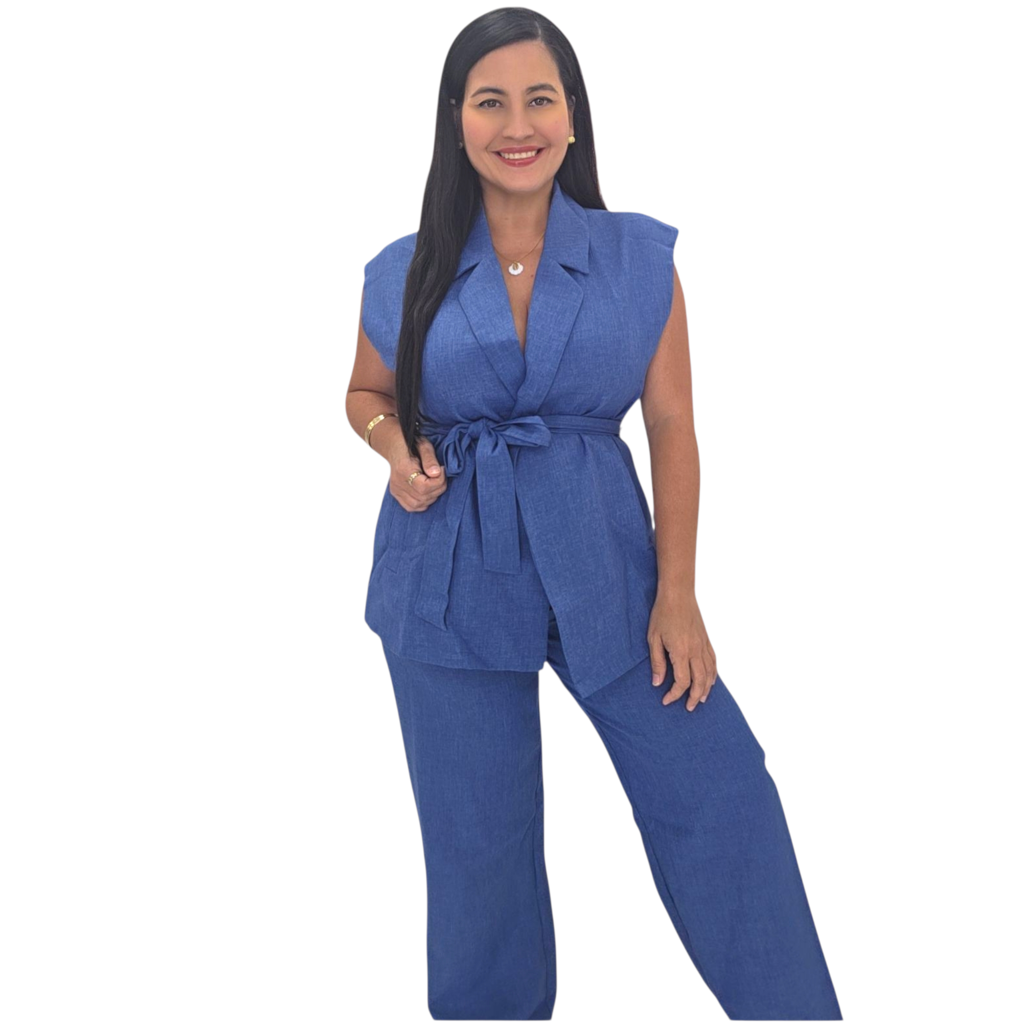 Denim Blazer Set