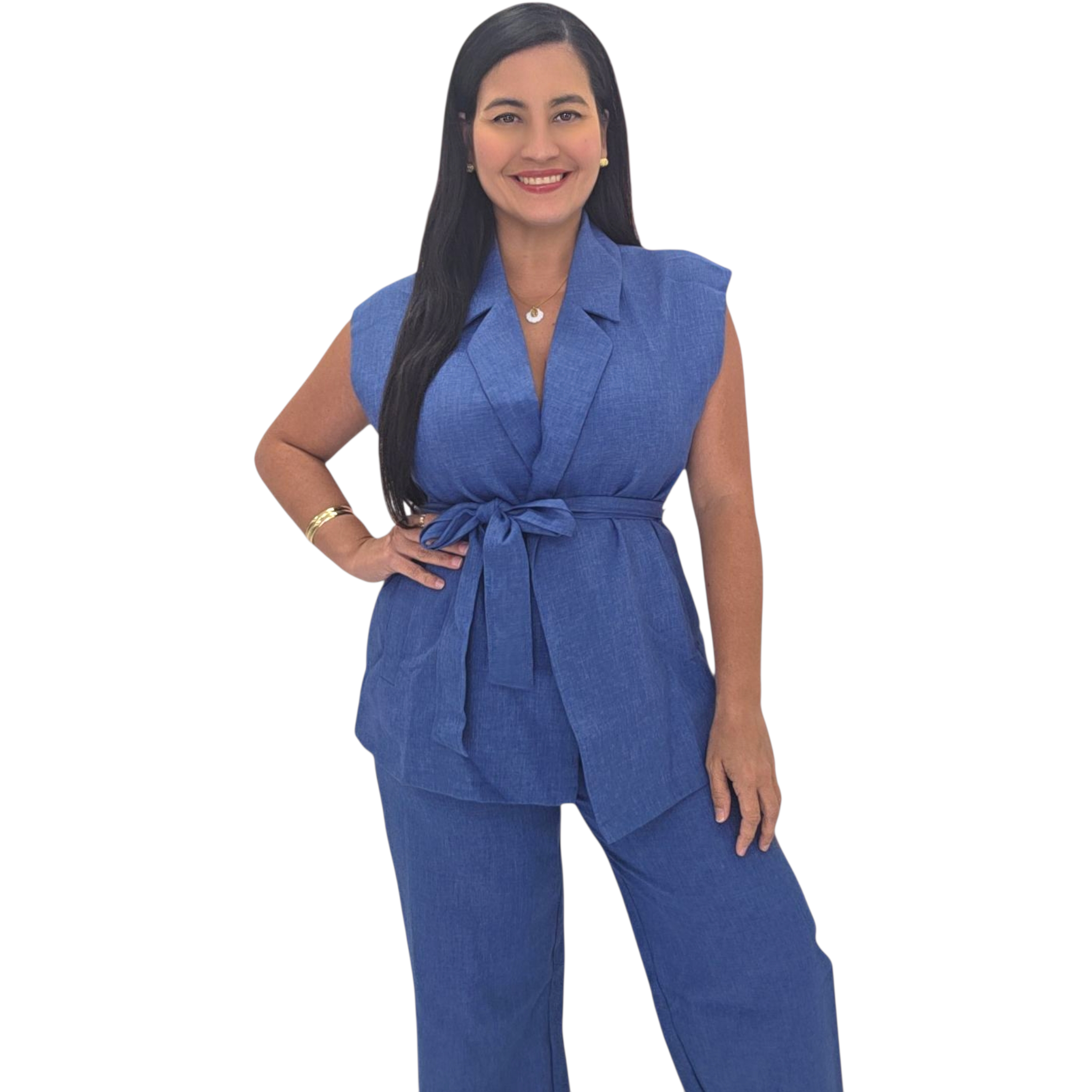 Denim Blazer Set