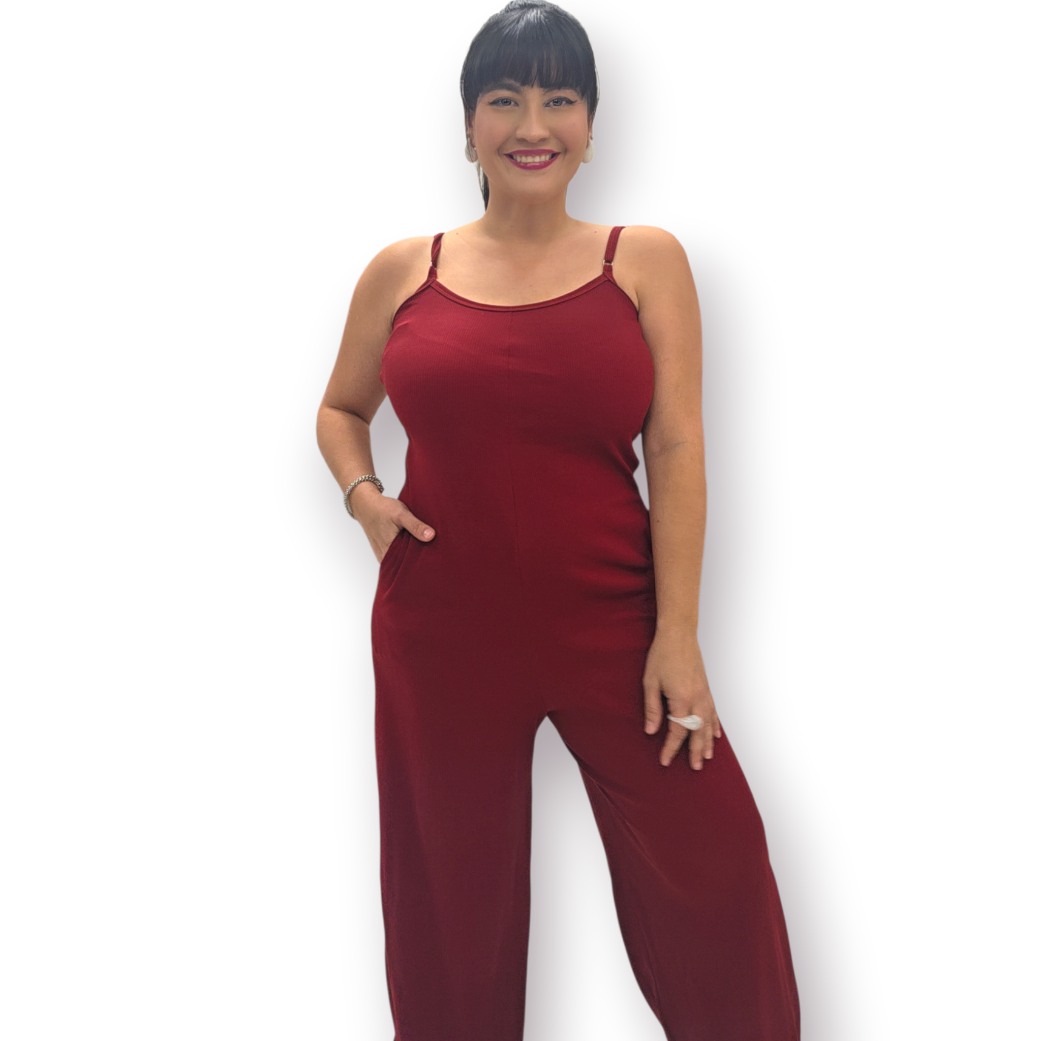 Wine Jumpsuit